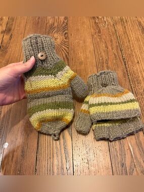 Adult Convertible Fleeced Lined Mittens